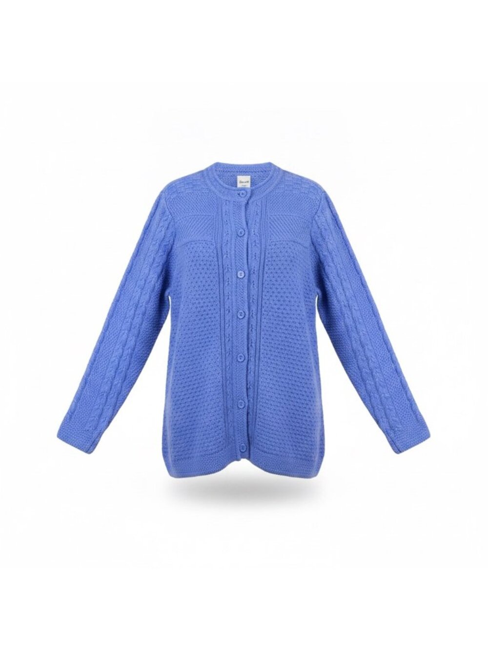 Blair Womens Periwinkle Button-Up & Long Sleeve Knit Cardigan Size XL